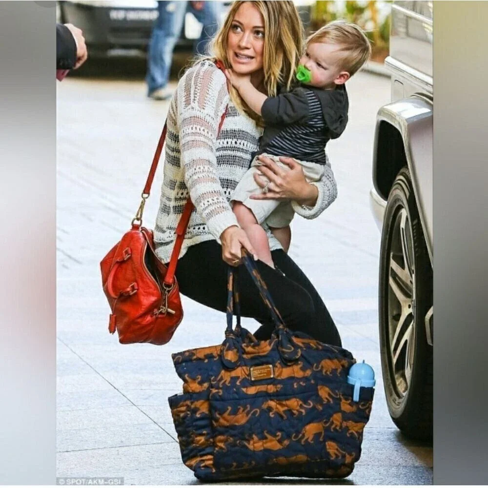 Marc By Marc Jacobs Core Pretty Elizababy Shoulder Diaper Bag - purple and muti